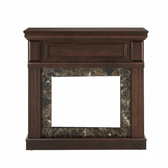 CoSoTower Only Mantel (Not Included 23" Fireplace)--Cherry,41.34"W*14"D*40"H