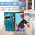 thumbnail image 5 of Samsung Galaxy A52 5G Cartoon Girl Wallet Case,Cat Dog Style Flip Phone Cover with Card Holder Wrist Strap & Screen Protector Kickstand PU Leather Cases for Samsung Galaxy A52 4G MG Blue, 5 of 16