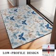 thumbnail image 3 of White Butterfly Flower Pattern Door Rugs,Washable Non Slip Door Mats Indoor,Decorative Door Mats,Entry Mat Indoor for Entrance,Bedroom,Kitchen,Bathroom,20"x32", 3 of 6