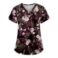 thumbnail image 1 of Birdeem Mode de la Saint-Patrick pour Femmes, Col en V, Décontracté, Manches Courtes, Imprimé, Poches, Hauts Blouse pour Dames, 1 of 5