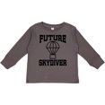 thumbnail image 3 of Inktastic Future Skydiver Boys or Girls Long Sleeve Toddler T-Shirt, 3 of 5