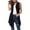 Black, variant on Sleeveless Cardigan Women Summer Lightweight Open Front Soft Long Duster Vest Asymmetric Hem,S,White