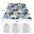 thumbnail image 3 of Fuzoiu Butterflys Print Ultra-Soft Micro Fleece Blanket,All Seasons Flannel Throw, Lightweight Blanket for Bed, Sofa, Couch, Movie Night, Camping, and Travel-50"x40", 3 of 7