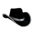 thumbnail image 3 of Sombrero de vaquero Fernando para mujer ESTILO occidental lentejuelas para el sol, 3 of 8