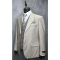 thumbnail image 4 of Men's Steve Harvey Tan Textured Modern Fit 3PC Formal Suit, 4 of 7