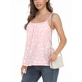 thumbnail image 3 of COMFREE Women's Camisole with Built in Bra Tank Top Flowy Swing Pleated Tank Top Cami with Adjustable Strap, 3 of 6