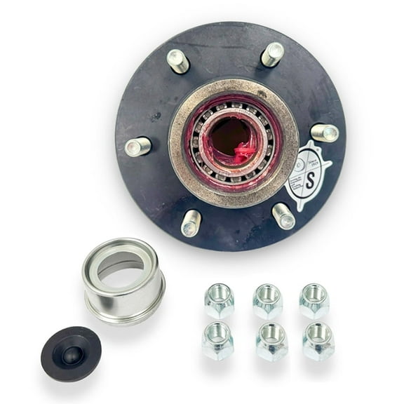 Southwest Wheel Pre-Greased 6-Hole, 5.5" Bolt Circle Idler Hub for 5,200 lb Axle