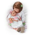 thumbnail image 2 of The Ashton - Drake Galleries A Sister's Love Child and Baby Girl Doll Set Lifelike So Truly Real® Signature Edition Weighted Fully Poseable with Soft RealTouch® Vinyl Skin  by Waltraud Hanl 24", 2 of 6