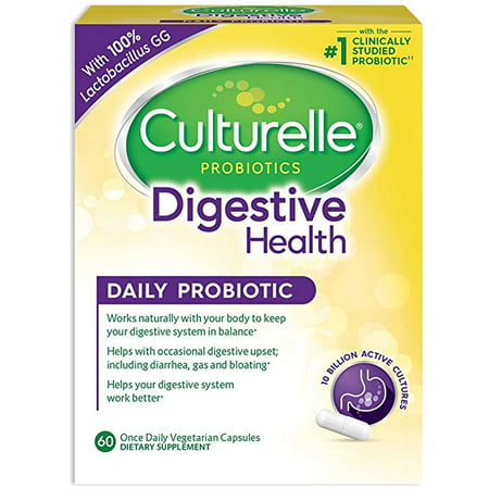 Culturelle Daily Probiotic, 60 Count Digestive Health (Best Supplements For Digestive Health)