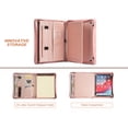 thumbnail image 4 of AZXCG Portfolio, Vegan Leather Business Padfolio with A4 Notebook Holder, Tablet Case for Surface Pro 7/6/5th Gen/4/3 , Gift for Women, Pink, 4 of 5