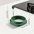 thumbnail image 3 of Food Grade Silicone Egg Rings, Non-Stick Mold for Fried Eggs & Poachers, Dishwasher Safe Cookware, 3 of 7