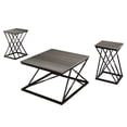 thumbnail image 3 of Castle Place Shabby Chic 3- Pieces Coffee Table Set, Grey, 3 of 11