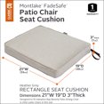 thumbnail image 3 of Classic Accessories Montlake FadeSafe Water-Resistant Patio Chair Seat Cushion, 21 x 19 x 3 inch, Heather Grey, 3 of 10