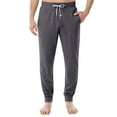 thumbnail image 3 of Men's Drawstring Pocket Cuffed Casual Pants, Solid Color Home Sleep Lounge Pants for Gift, Holiday and Relaxation,Dark Gray,3XL, 3 of 9