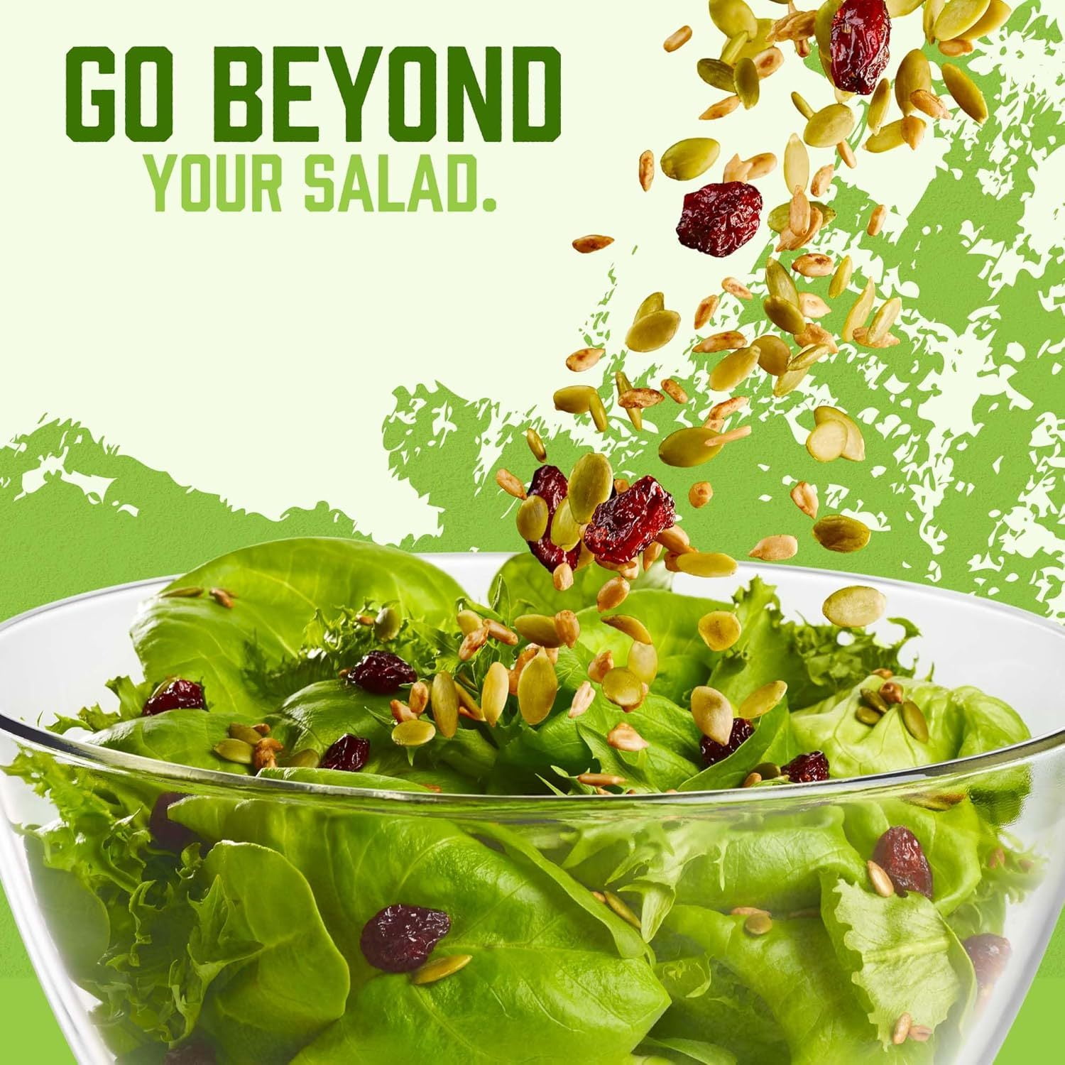Organic Salad Topper - Salad Toppings, Salad Mix, Salad Toppers Seeds and Cranberries, Crunchy, Mixed Seeds for Salad, Oatmeal or Yogurt, Natural, Gluten Free, Organic - 32 Oz (2 Lb)