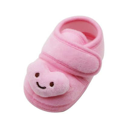 

Toddler Girl Shoes Winter Plush Girls Cloud Stars Soft Warm Sole Shoes Baby Boots Baby Shoes Sneakers For Boys Pink 12