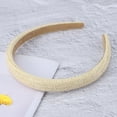 thumbnail image 6 of Unique Bargains 1 Pc Exquisite Thin-edged Woven Straw Headband Beige, 6 of 6