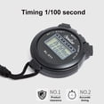 thumbnail image 3 of Fairnull Digital Stopwatch Waterproof Compact Size Simple Operation No Clock No Date Silent Stopwatch Timer Chronograph Devices, 3 of 10