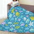thumbnail image 6 of Cauagu Starfish Pattern Flannel Bed Blankets,Fleece Blanket Comfortable Air Conditioning Blanket for Sofa Bed Travel Couch & Living Room -50"x40", 6 of 8