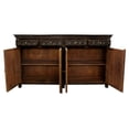 thumbnail image 4 of Anisa 4-Door 4-Drawer Sideboard in Traditional Antique Black on Solid Wood, 4 of 11