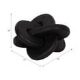 thumbnail image 4 of Decorative Wood Knot Sculpture for Living Room Decor - Modern Home Accent for Bathroom, Coffee Table, and Bedroom Display - Statue Ornament for Shelf Styling and Office Decor - 10", Black, 4 of 10