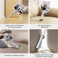 thumbnail image 5 of MOOSOO Cordless Vacuum, Powerful But Quiet Stick Vacuum, Lightweight Vacuum Cleaner For Hard Floors, Carpets, Pet Hair, 5 of 8