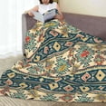 thumbnail image 5 of Yiaed Traditional Tribal Aztec1 Pattern Fleece Throw Blanket,Fleece Throw Blankets for Couch & Bed All Season Use -40"x30", 5 of 6