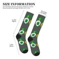 thumbnail image 2 of Lsque Spring St Patrick’S Day Irish Gnomes Pattern Sport Compression Socks for Men & Women 15-20 mmHg Knee High Nurse Pregnant Running Medical and Travel Athletic, 2 of 6