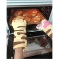 thumbnail image 3 of ZHAOCHENG Guantes para horno con diseño de gato bonito, guantes para hornear, guantes para cocinar resistentes al calor, agarraderas, guantes para microondas, 3 of 5