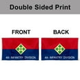 thumbnail image 4 of Dutern Double Sided Army 4th Infantry Division Flag Banner 3 Ply with Brass Grommets 3x5 Feet, 4 of 4