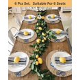 thumbnail image 4 of 13 Inch Round Placemats Set of 6, Vintage Seahorse Non Slip Heat Insulation PP Table Mats, Brown Nautical Anchor Bubbles Coastal Washable Place Mats for Kitchen Dining Party Table Decor, 4 of 7