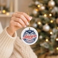 thumbnail image 3 of Current 250th Anniversary of America Round Ornament with hanging string, 2-3/4" diameter, Great as holiday décor or as a gift, 3 of 6