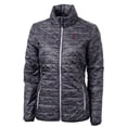 thumbnail image 2 of Women's Cutter & Buck Black Southern Illinois Salukis Camouflage Vault Rainier PrimaLoft Eco Insulated Full-Zip Puffer, 2 of 3
