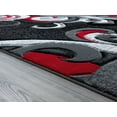 thumbnail image 4 of United Weavers Drachma Dahlia Modern Paisley Runner Rug, Red, 2'7" x 7'4", 4 of 5