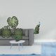 thumbnail image 2 of Placa de pared con hojas de palma,Decoración de pared de madera con hojas de palma,Adorno de madera para pared con decoración tropical de la jungla,Figura de escritorio,Estatua de pavo real, 2 of 6