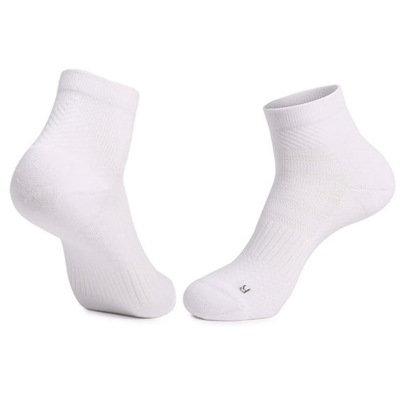 Gapacks Men's White Everyday Socks - One Size Fits Most, Nylon Spandex, Comfortable Stretchy Durable, Breathable Casual Socks for Daily Wear