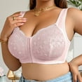 thumbnail image 7 of XIYON Womens Bras Comfortable And Breathable Plus Size Lace Embroidered Front Closure Bra For All Seasons Wireless Design For Daily Wear Comfort, 7 of 7
