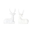 thumbnail image 2 of Home Seasonal Decorative Polyresin Deer (Set Of 12) 6"H Resin - White, 2 of 2