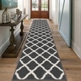 thumbnail image 1 of Alfombra SHACOS, 60 x 305 cm, antideslizante, lavable, color gris oscuro, 1 of 8