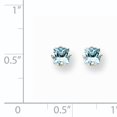 thumbnail image 2 of 14K White Gold Aquamarine Earrings, 2 of 2