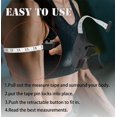 thumbnail image 4 of 2 Pack Body Tape Measure 60 Inch (150cm),Lock Pin&Push-Button Retract Measuring Tape for Body Measurements,Durable Fabric Sewing Tape Measurements(Black), 4 of 5