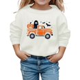 thumbnail image 5 of XUANTAOO Boys Girls Halloween Sweatshirt Pumpkin Print Crewneck Long Sleeve Tops Cute Cartoon Printed Boys Girls Sweatshirts Size 13-14 Years, 5 of 5