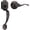 Oil Rubbed Bronze, variant on Black Heavy Duty Front Entry Handleset, Passage Lock Grip Handle with Wave Lever Keyless Door Locks, Interior and Exterior Entrance Door Handle with Reversible Handed Lever,1Pack