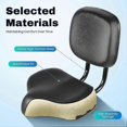 thumbnail image 5 of Tricycle Saddle Seat with Backrest, Extra Wide Soft Cushion Bike Seat, 5 of 5