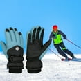 thumbnail image 2 of Fesfesfes Women Ski Gloves Winter Warm Cozy Outdoor Windproof Snowboard Gloves For Youth Skiing Snowboarding Motorcycling Shoveling Gloves, 2 of 3