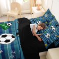 thumbnail image 5 of Erosebridal Boys Soccer Sport 7-Piece Twin Bedding Sets,Football Games Ball Sport Bedding Comforter Set For Kids Teens,Reversible Black, 5 of 7