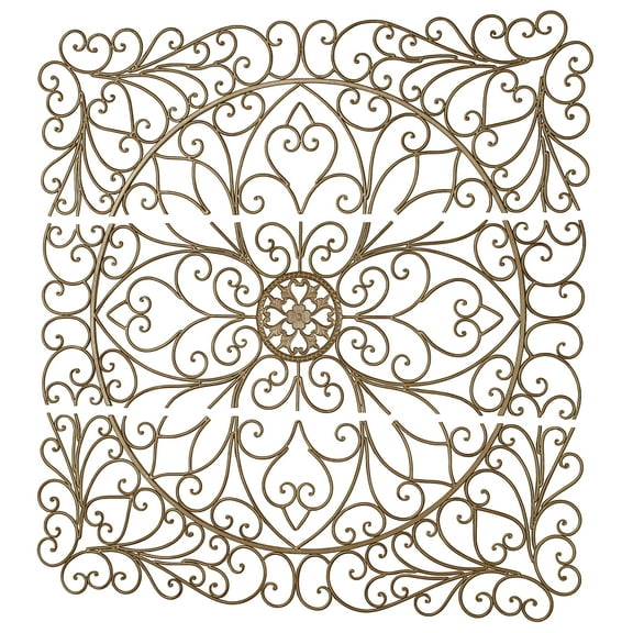 Brynnley Medallion Wall Art Antique Gold Set of Three 3