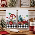thumbnail image 2 of Sm:)e Gnome Truck Beliebe Christmas Kitchen Dish Towels Set of 2 18x26 Inch, 2 of 7