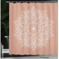 thumbnail image 3 of Ambesonne Mandala Shower Curtain, Eastern Retro Lotus Motif, 69"Wx70"L, Pale Salmon, 3 of 4