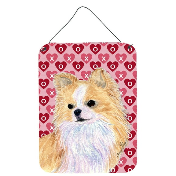 Chihuahua Hearts Love and Valentine's Day Portrait Wall or Door Hanging Prints